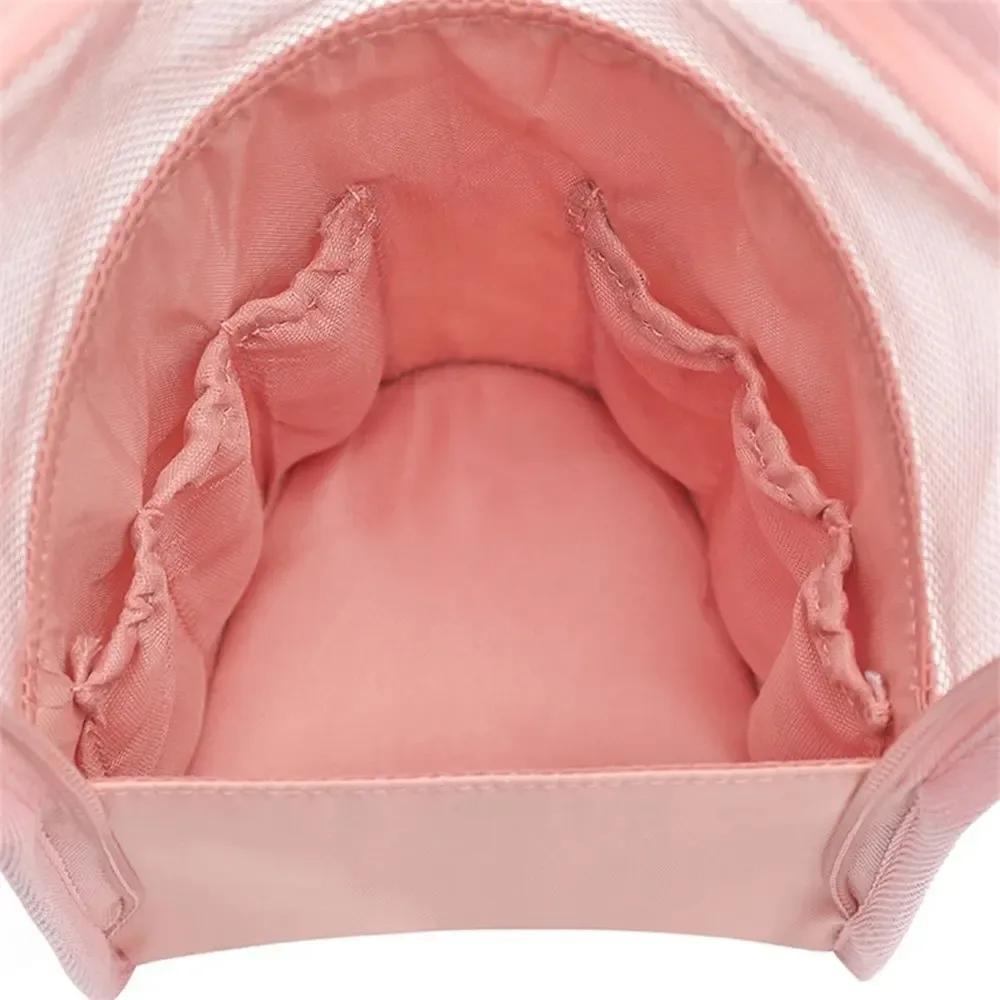 sac de rangement pour pinceaux de maquillage, pliable, en maille transparente, support vertical, étui cosmétique portable à séchage rapide pour femmes, rangement de voyage et de bureau