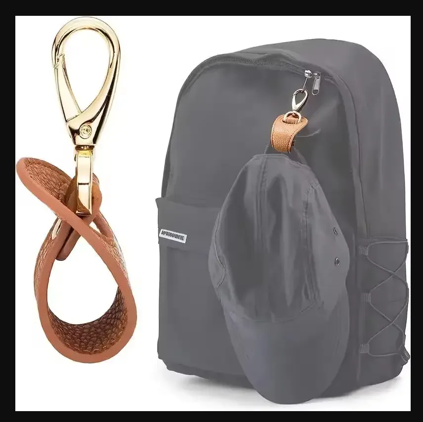 lot de 2 pinces universelles multifonctionnelles pour chapeaux, pour voyages mains libres : fixe en toute sécurité les casquettes de baseball et les chapeaux à queue de cheval sur les sacs à dos