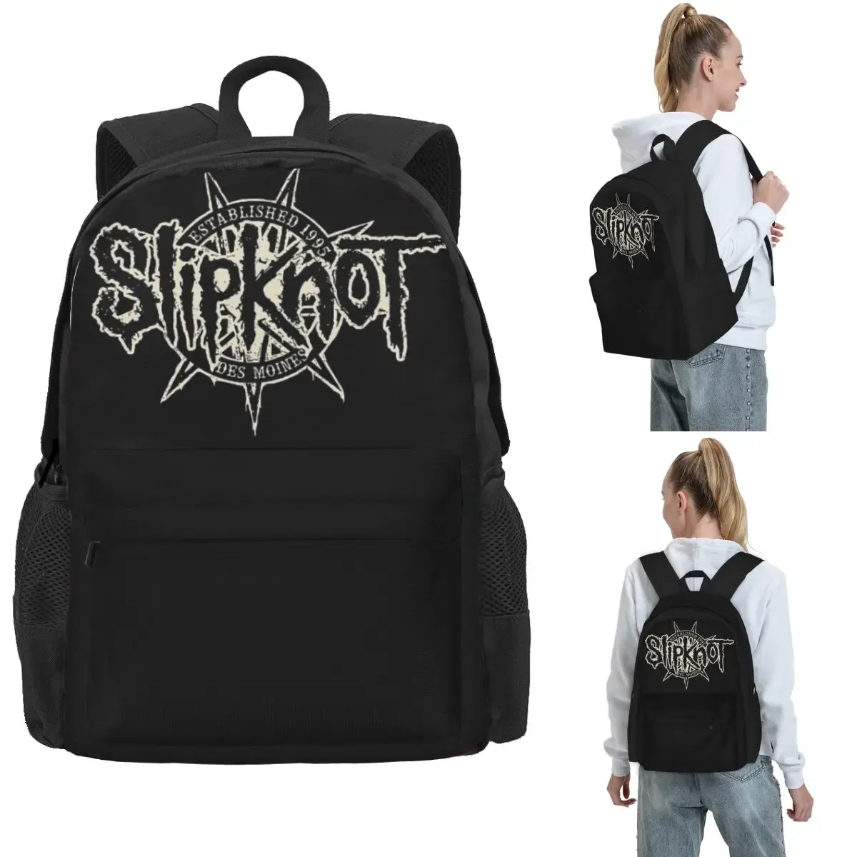 s-slipknots sacs à dos de musique mentale lourde garçons filles bookbag grande capacité enfants sacs d'école sac à dos pour ordinateur portable sac à bandoulière