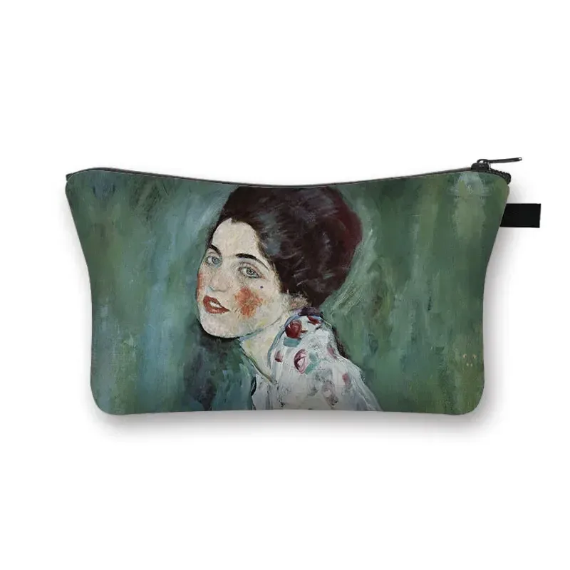 starry night / kiss / waterlily – trousse à cosmétiques pour femmes, trousse de maquillage van gogh / gustav klimt / monet