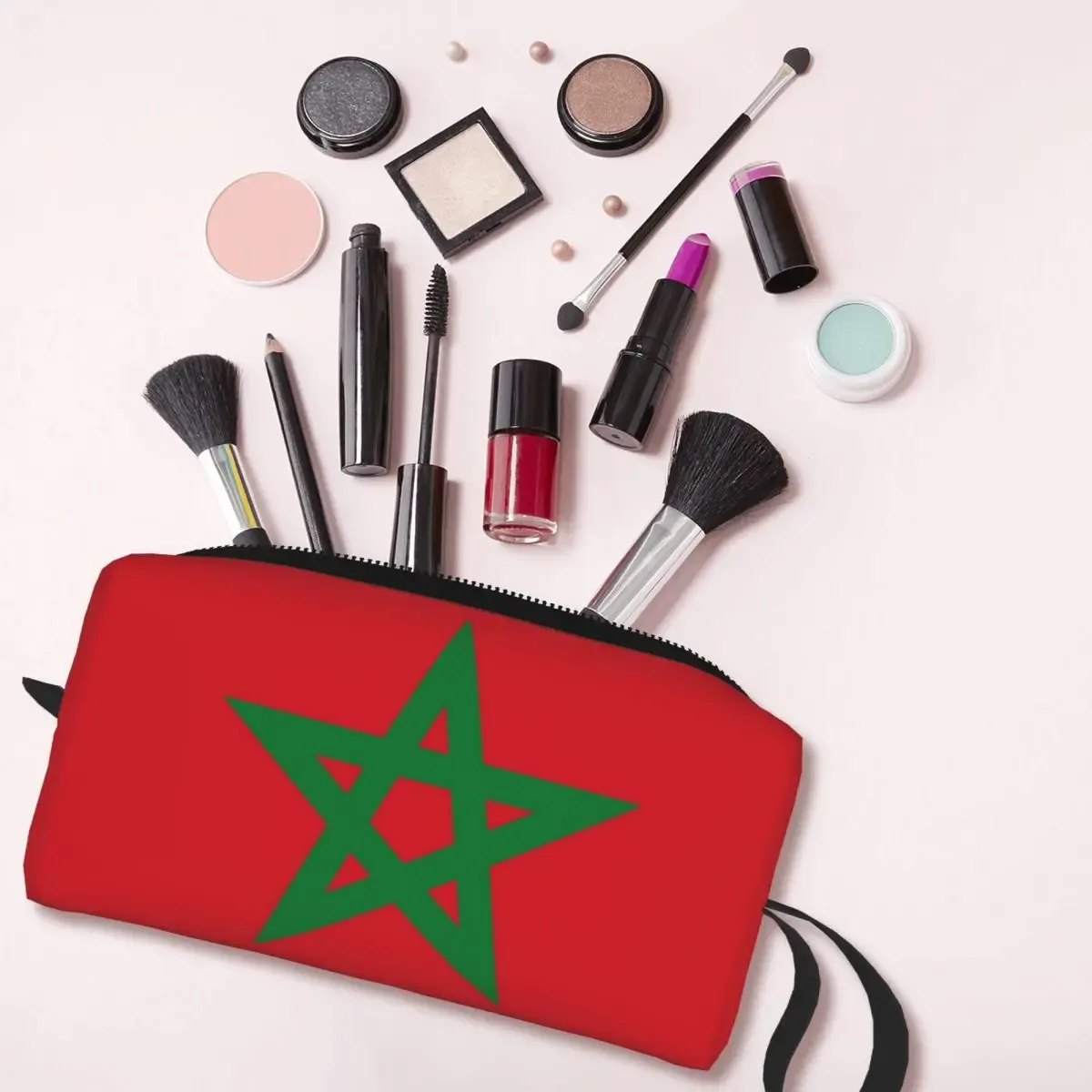 trousse de toilette de voyage the feel of maroc, trousse de maquillage cosmétique, sacs de rangement de beauté pour femmes, trousse dopp, boîte