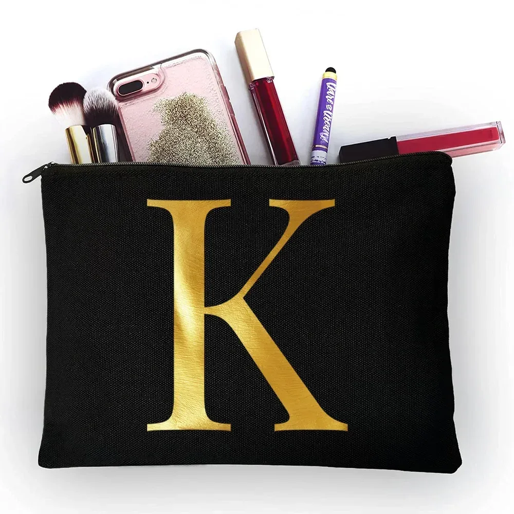 sacs à cosmétiques pour femmes, 26 lettres imprimées, jolis sacs à main de rangement portables de voyage décontractés, trousse de maquillage, trousse de toilette, offre spéciale