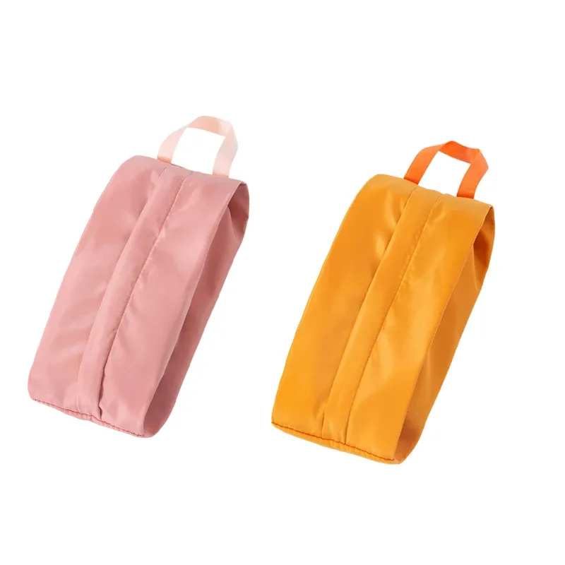 sacs de rangement de chaussures imperméables en nylon, portables, colorés, fermeture à glissière, hommes et femmes, voyage ou organisation d'articles familiaux, 2 paquets
