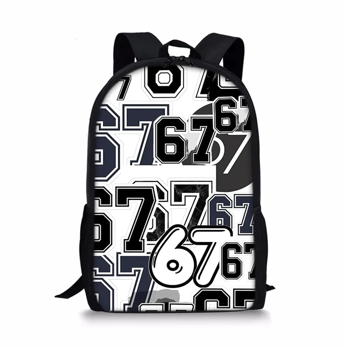 sacs à dos classiques populaires et amusants 67 six sept pour écoliers, sacs d'école imprimés en 3d, sacs à dos oxford imperméables pour garçons/filles, sacs à dos pour ordinateur portable