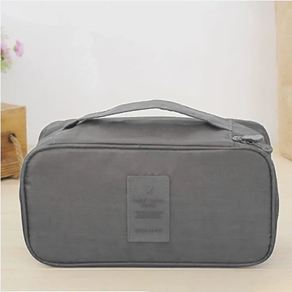organisateur de sous-vêtements de voyage portable – pliable – sac de rangement à fermeture éclair pour soutiens-gorge, chaussettes et sous-vêtements – organisateur de valise compact