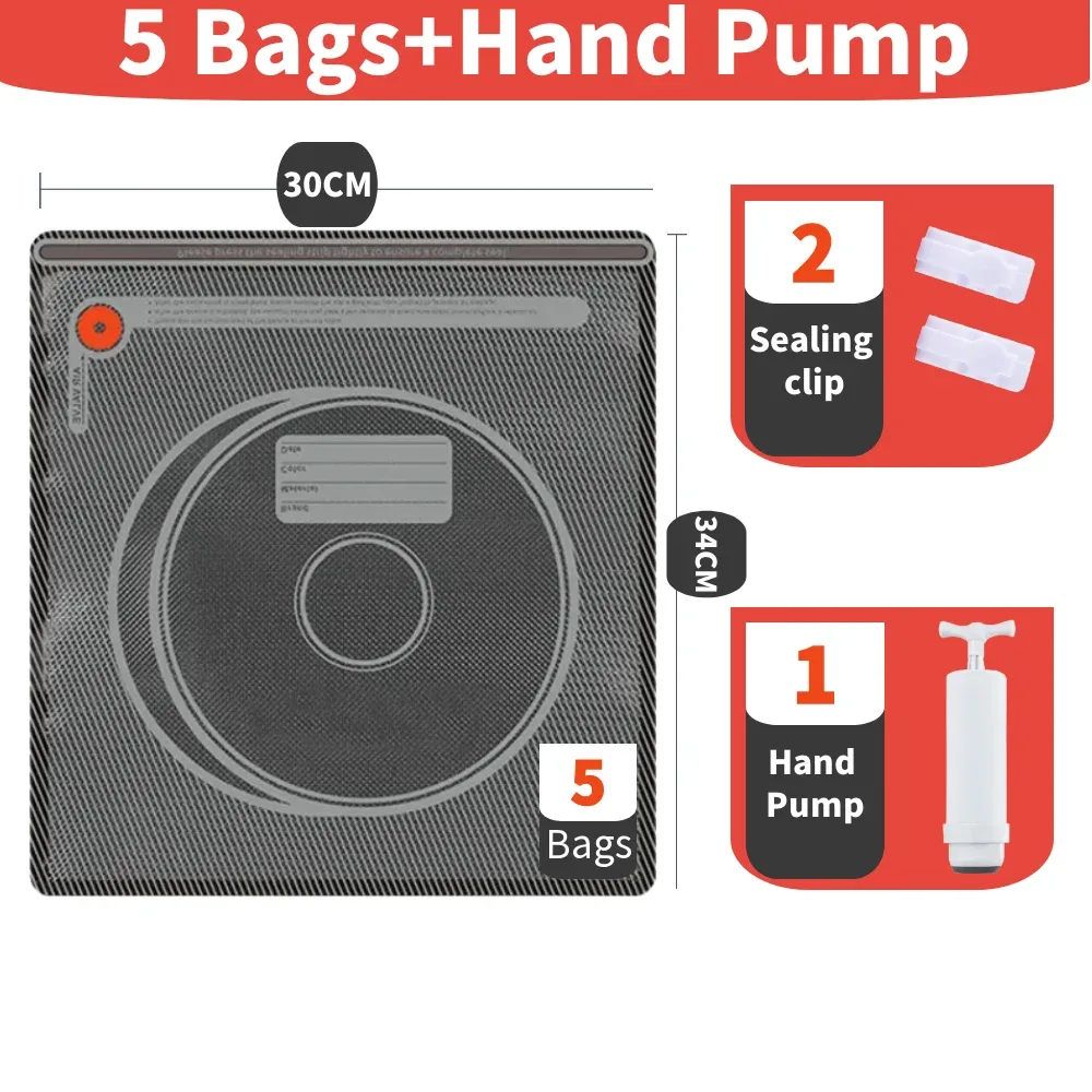 sac de rangement sous vide pour filament d'imprimante 3d, pa pe, épaissi, noir, résistant à la lumière, résistant à l'humidité, réutilisable, hermétique