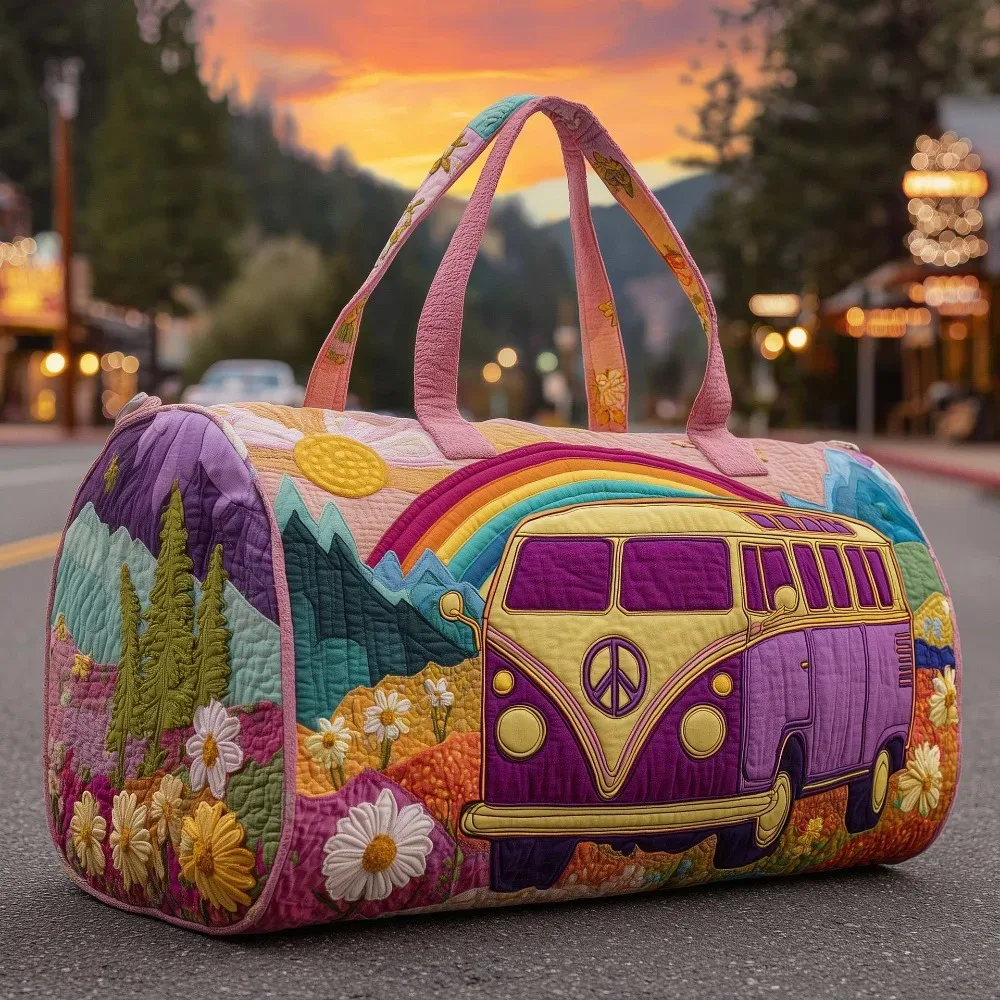 sac de voyage matelassé 3d grande capacité, imperméable, pour courts séjours, sac fourre-tout, sac de sport, camping, randonnée