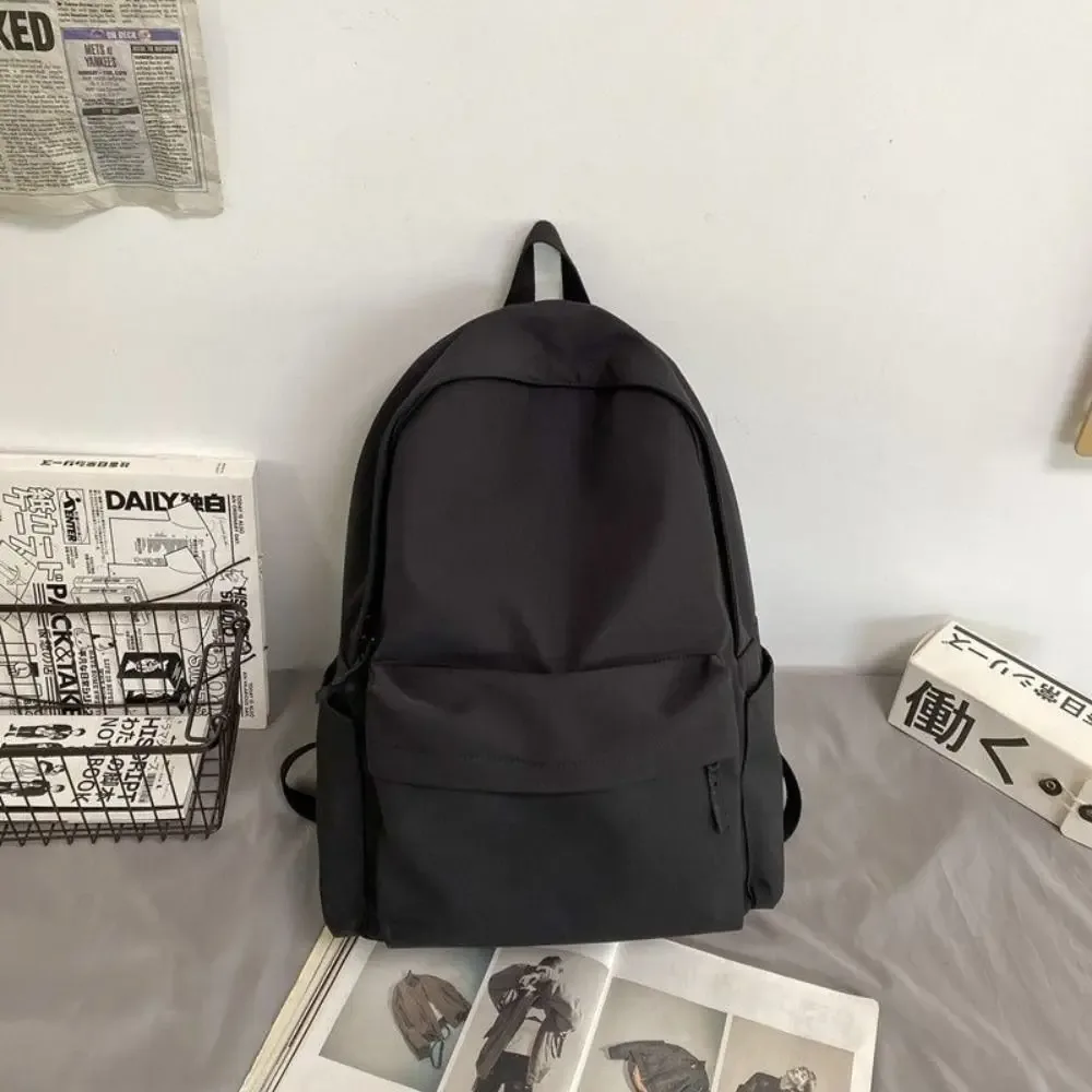 sac à dos polyvalent en nylon de haute qualité, noir, gris, blanc, rouge, imperméable, pour ordinateur, grande capacité, de voyage lavable, unisexe