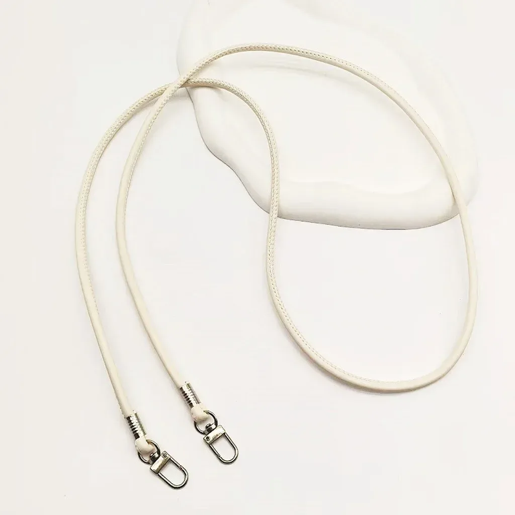 nouvelle sangle de remplacement fine et ronde en cuir pu, couleur unie, pour sac bandoulière ou croisé, longue de 120 cm, accessoire cordon de téléphone