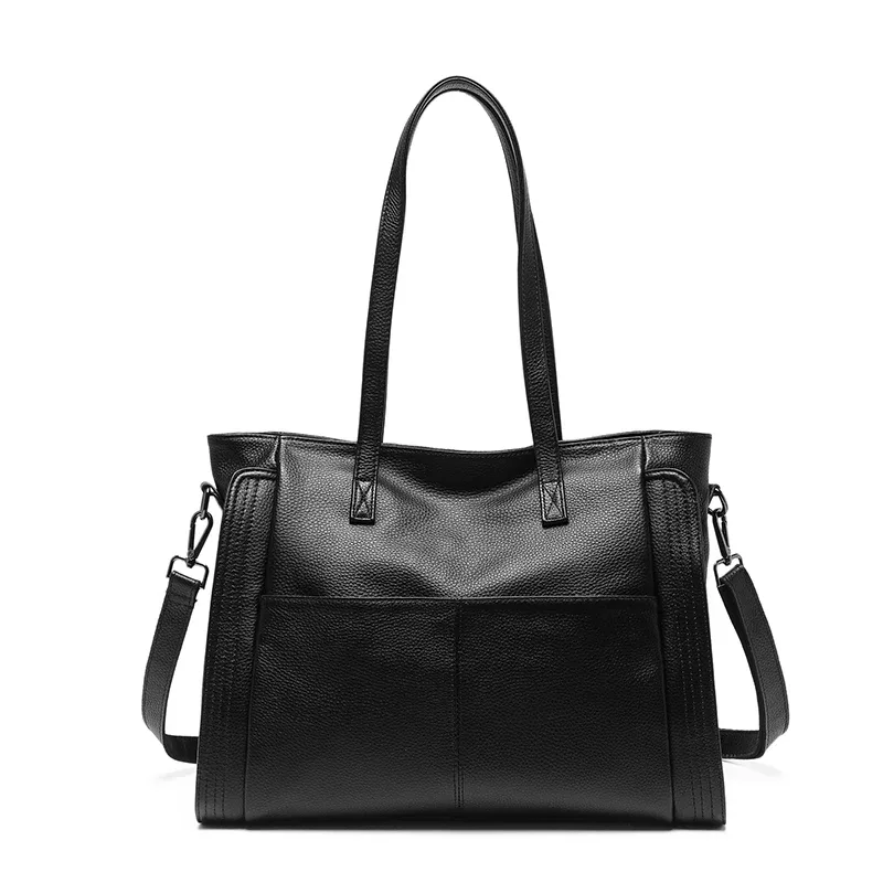 zency – sac à bandoulière en cuir véritable pour femmes, sac à bandoulière de grande capacité pour l'hiver, sac à main rétro vintage pour ordinateur portable, sac à bandoulière avec poignée supérieure