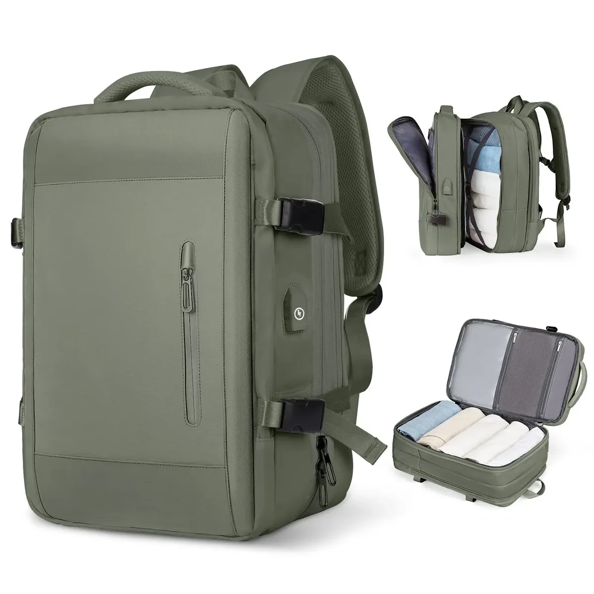 sacs à dos de charge multifonctionnels de grande capacité, sacs d'affaires, sac à dos de voyage extensible en avion, sac pour ordinateur portable, bagages, nouveau