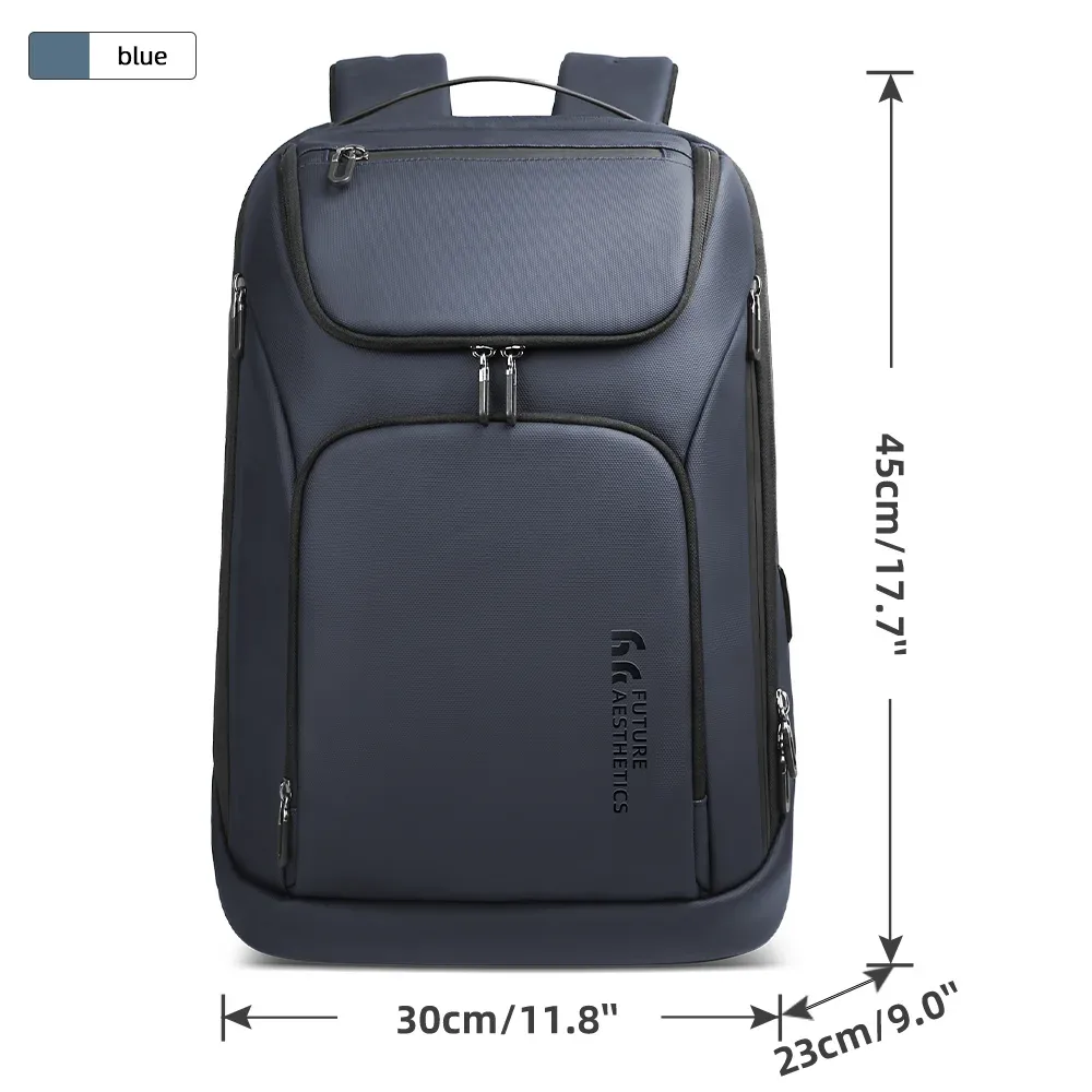 ian-sac à dos d'affaires de voyage pour homme, sac à dos pour ordinateur portable 17 pouces, sac à dos multifonctionnel antivol, sac de jour de week-end, grande capacité