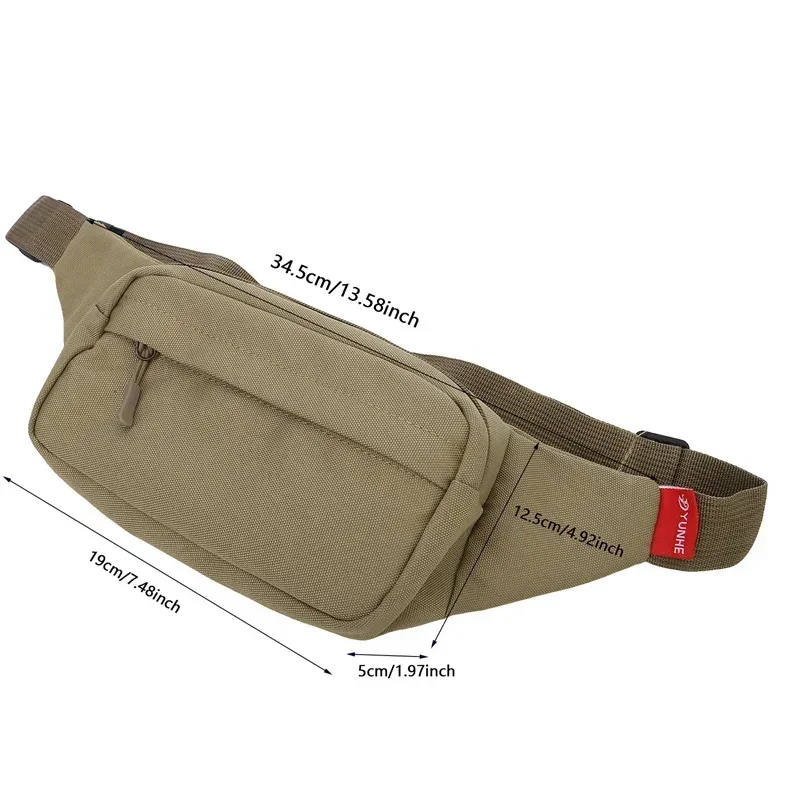 2025 hommes sport fanny pack mode téléphone femme poitrine sac unisexe taille sac femmes petite toile épaule décontracté sacs à bandoulière