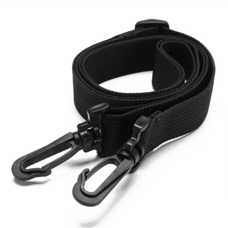 accessoires de sac à bretelles longues noires, ceintures réglables, sac à dos d'épaule de remplacement, bande détachable, utilisation chronologique fréquente, sécurité