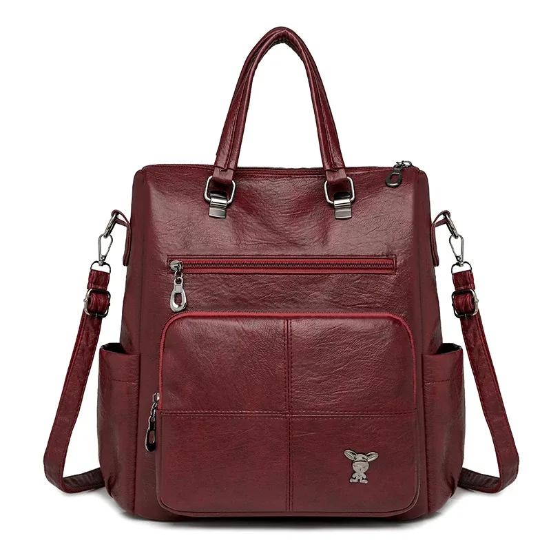 sac à bandoulière en cuir souple pour femmes, sac à bandoulière multifonctionnel à la mode, sac à main polyvalent pour les déplacements, nouvelle collection 2025