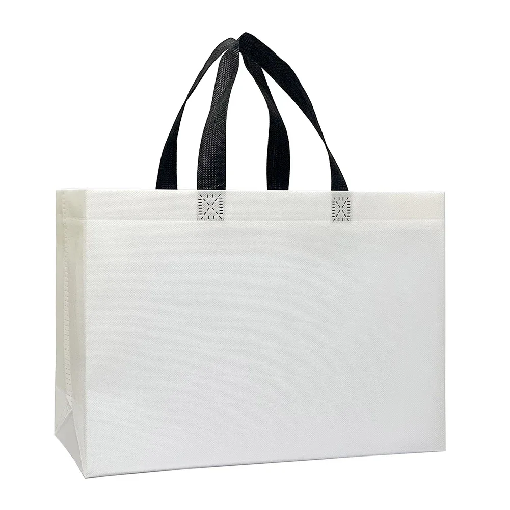 sac de courses pliable pour femmes, grand sac à bandoulière écologique réutilisable en tissu non tissé unisexe, fourre-tout en tissu d'épicerie, pochette