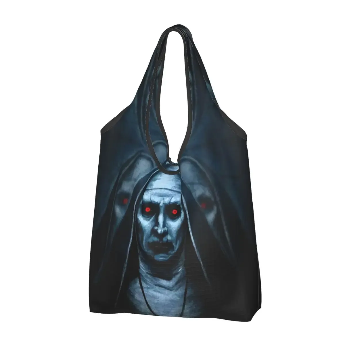 sac à provisions réutilisable personnalisé pour femme, sac fourre-tout portable, sacs d'épicerie, halloween, film d'horreur, rick