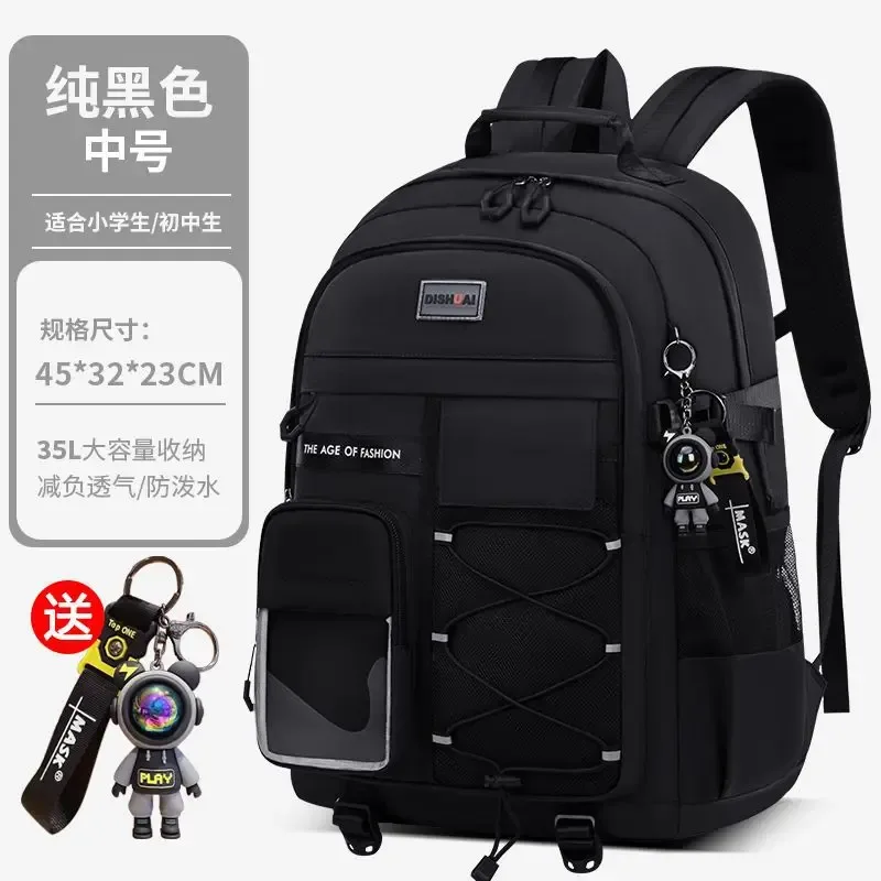 sac à dos d'école pour garçons et filles, sac à livres de grande capacité, sac oxford étanche pour adolescents et étudiants, cadeau ours éclair réfléchissant