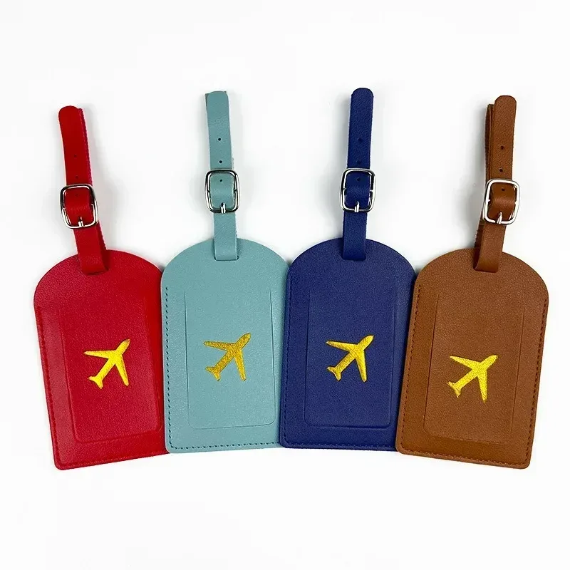 étiquette de bagage professionnelle en cuir estampé, étiquette d'adresse pour valise, étiquette d'identification nominative et d'adresse pour bagage, clip pour étiquette de bagage, accessoires de voyage