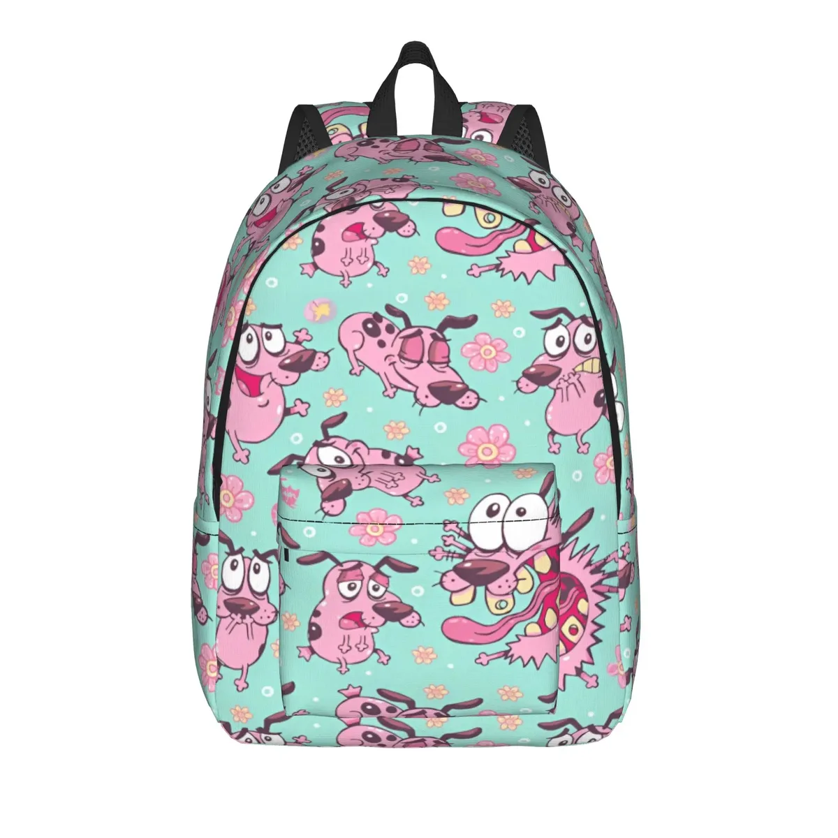 sac à dos cool courage le chien lâche - cadeau idéal pour étudiants, sac de travail, sac à dos de jour pour hommes et femmes, sacs en toile pour l'université