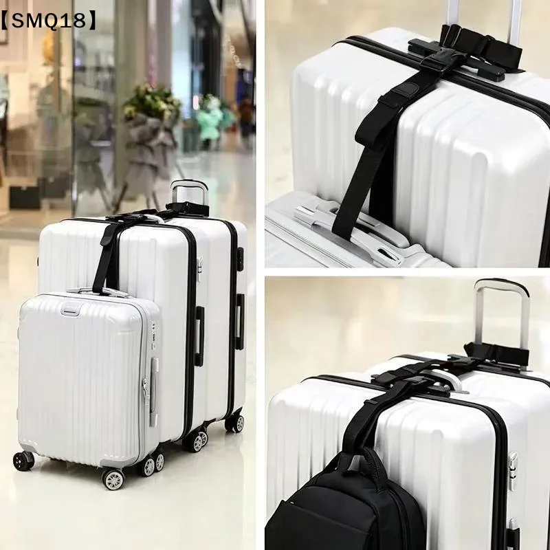 sangle de bagage de voyage, ceinture de valise élastique télescopique, ensemble de sangles de sac de voyage pour valise, sangle de fixation avec boucle de voyage【smq】