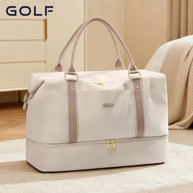 GOLF QUALITY Sac de voyage étanche de grande capacité pour femme Sac de bagage de voyage d'affaires multi-compartiments