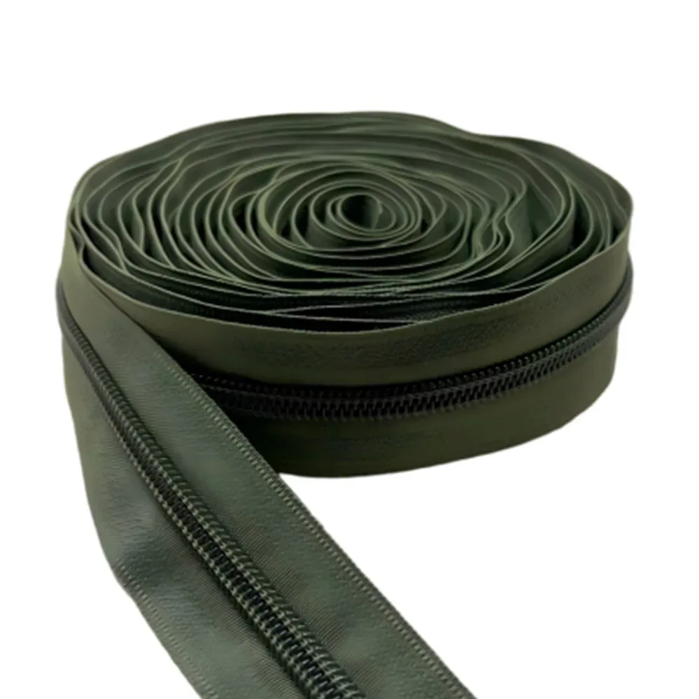 5 #   ruban de fermeture éclair en nylon arc-en-ciel sans curseur, 1-10m, fermetures éclair au mètre, kit de réparation de fermetures éclair pour sacs et fournitures