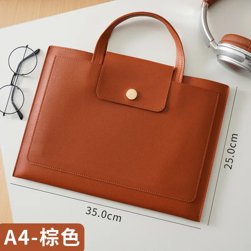 porte-documents de luxe portable de grande capacité, nom personnalisé, sac à documents en papier a4, mode femme d'affaires, pochette d'ordinateur 13 pouces, fourre-tout