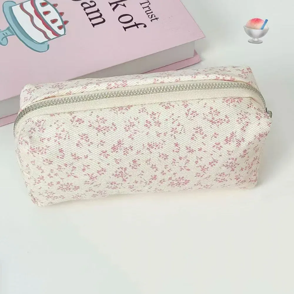 sac de maquillage portable pour femmes, sac de rangement d'automne, sac à cosmétiques en velours côtelé, mode pour l'école, usage quotidien, voyage