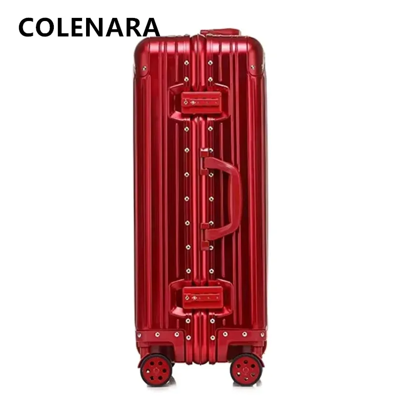 valise colenara 20 "24" 26 "29 pouces en alliage d'aluminium et de magnésium, grande capacité, haute qualité, pour hommes, voyages d'affaires