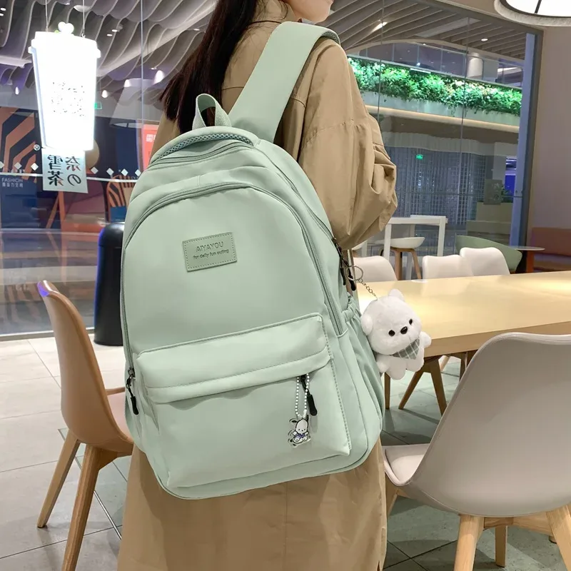 nouveau sac à dos tendance pour femme et homme, grande capacité, imperméable, pour collège, ordinateur portable, école, voyage, fille, mignon et cool