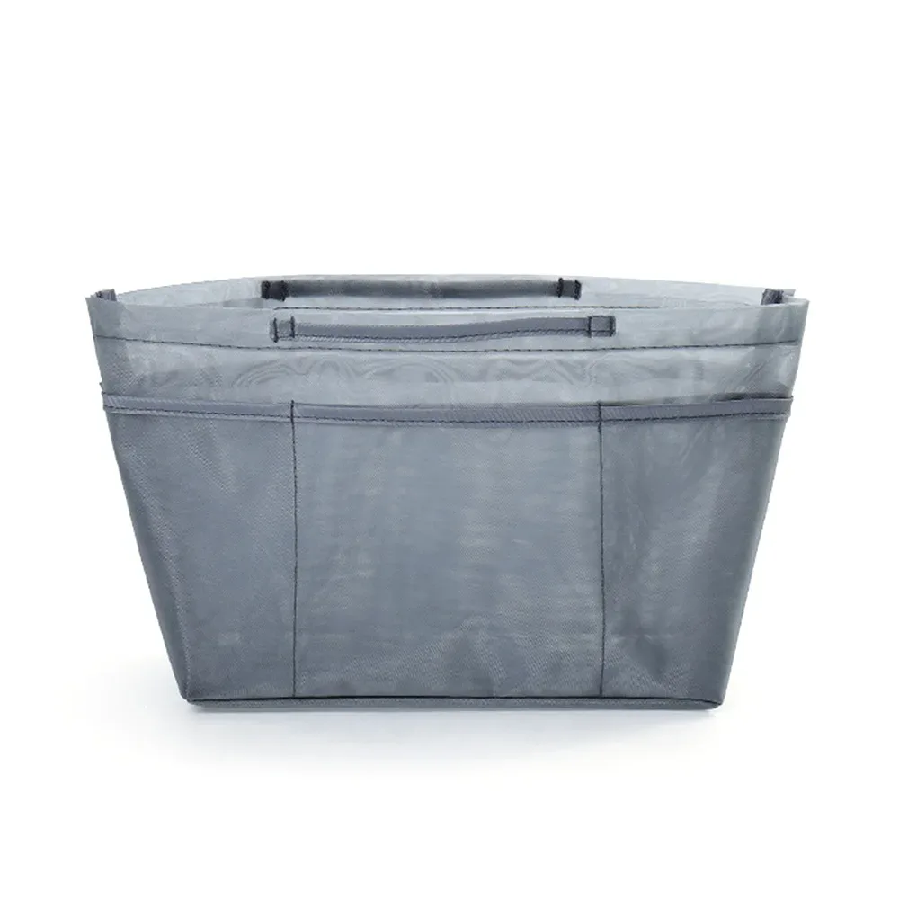 nouveau sac intérieur en maille de nylon, grande capacité, anti-affaissement, sac fourre-tout, extensible, multi-poches, poche insérée pour sac longxiang