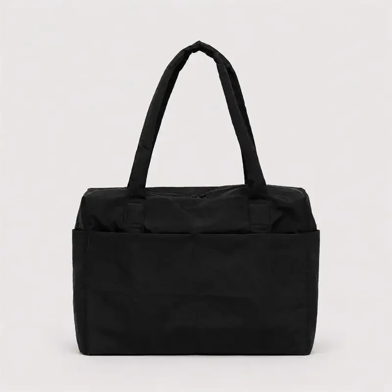 sac à main de voyage en nylon grande capacité, sac à bandoulière rétro européen et américain pour femme avec plusieurs poches et fermeture éclair, sac de sport et de shopping