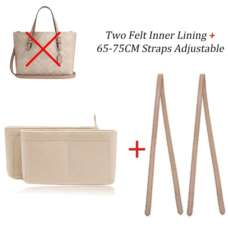 organisateur voyage feutre beige marron geometrique bandes noires pochette intérieure compartiments léger manipulation facile
