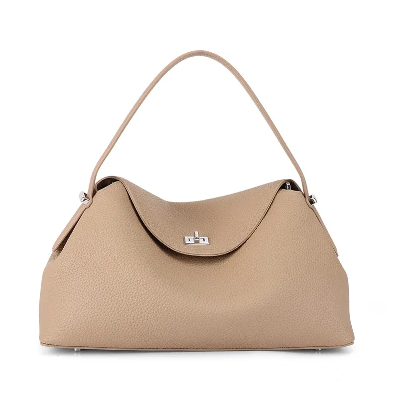 sac à main en cuir véritable pour femme 2026 – sac à bandoulière de luxe de créateur en cuir de vachette de haute qualité, grande capacité, sacs de shopping à porter en travers du corps