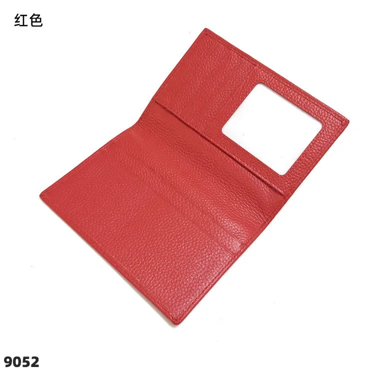 portefeuille porte-passeport personnalisé en cuir, sac à documents de grande capacité pour hommes et femmes, couverture de passeport en cuir pratique