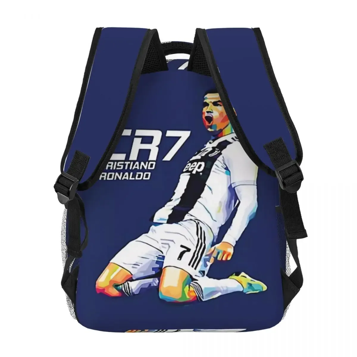 sac à dos scolaire en toile cr7 pour étudiants, sac à dos de voyage pour l'école primaire, le collège et l'université, 17 pouces