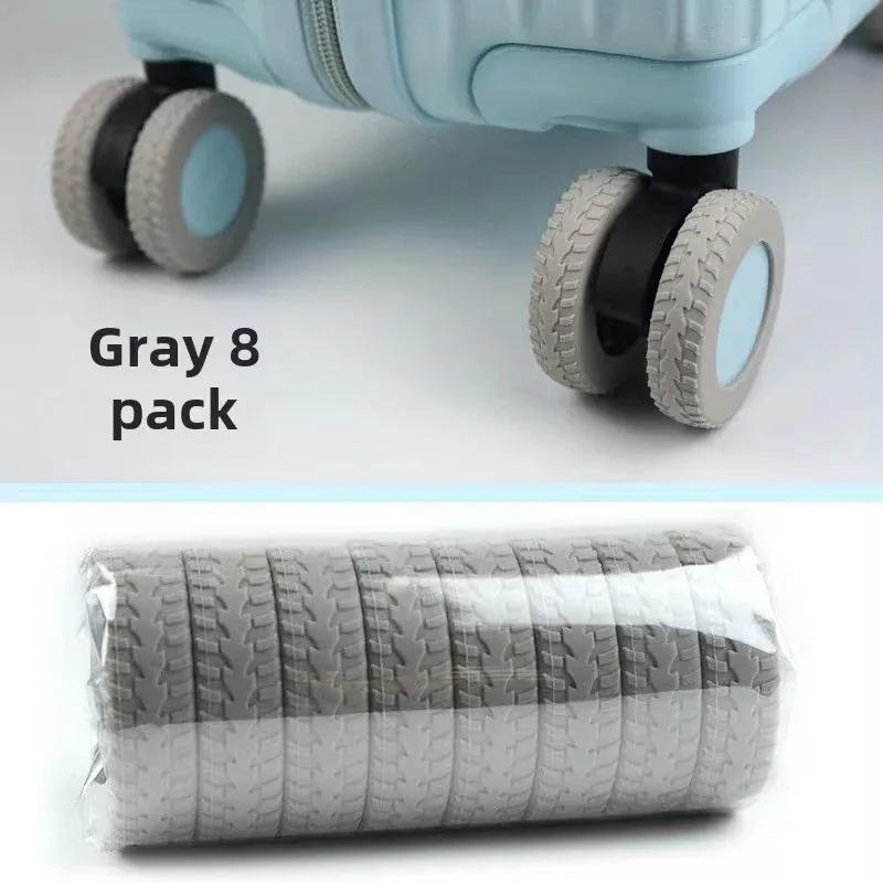roulettes caoutchouc vert eau silencieuses amortisseuses design ergonomique largeur ajustable usage voyage valises standard rechange accessoire bagage