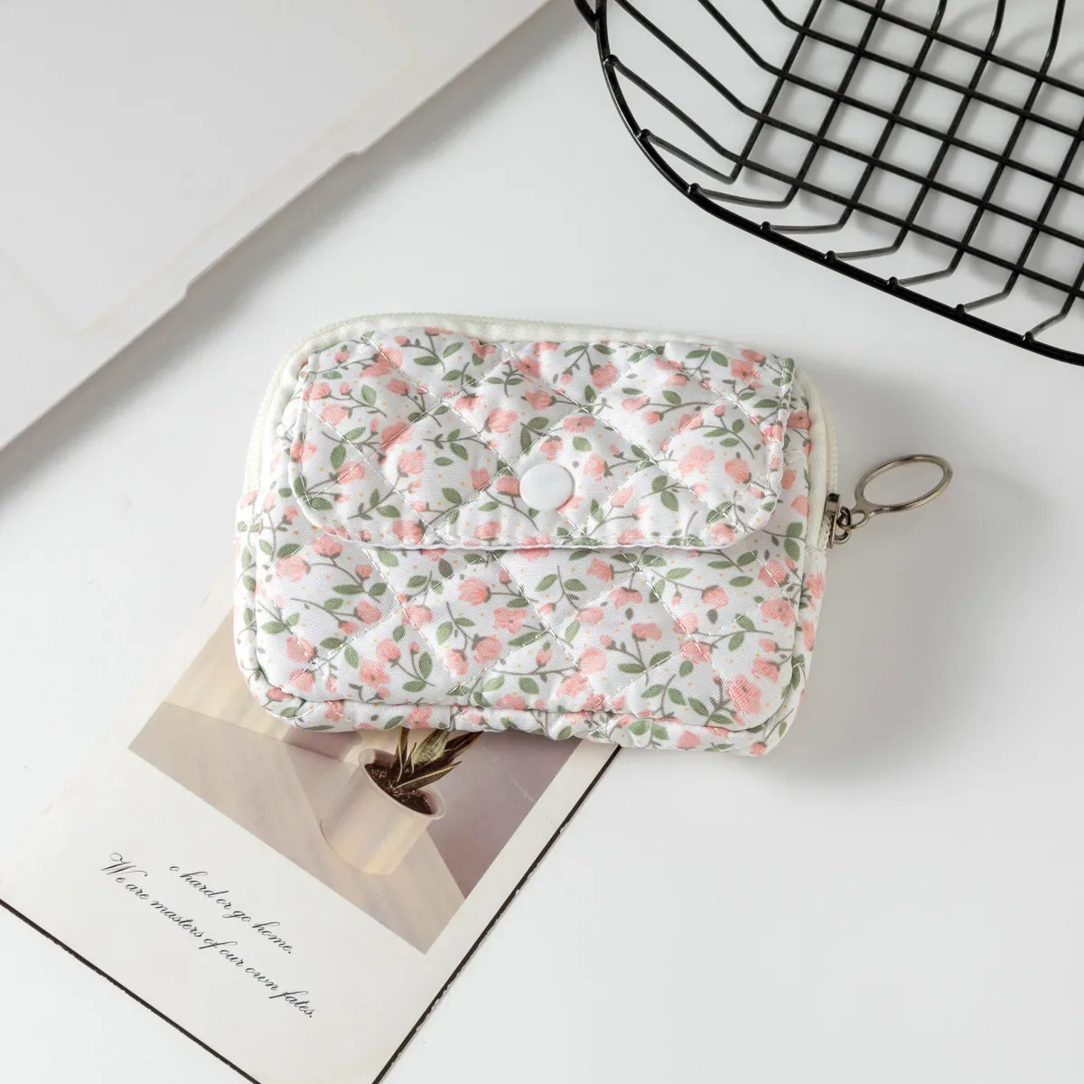 mini sac à cosmétiques carré mignon pour femmes, pochette de rangement pour serviettes hygiéniques, rouge à lèvres, petits sacs de maquillage à fermeture éclair