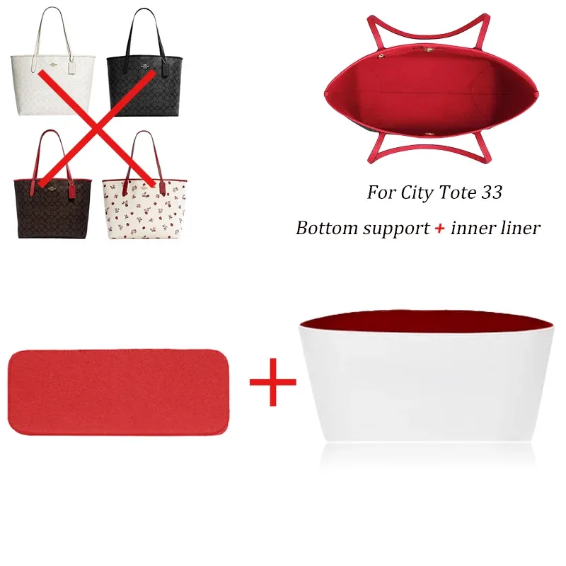 organisateur de sac en papier dupont imperméable pour city33 – insert de maintien de forme léger et imperméable, base de sac intérieure, accessoires