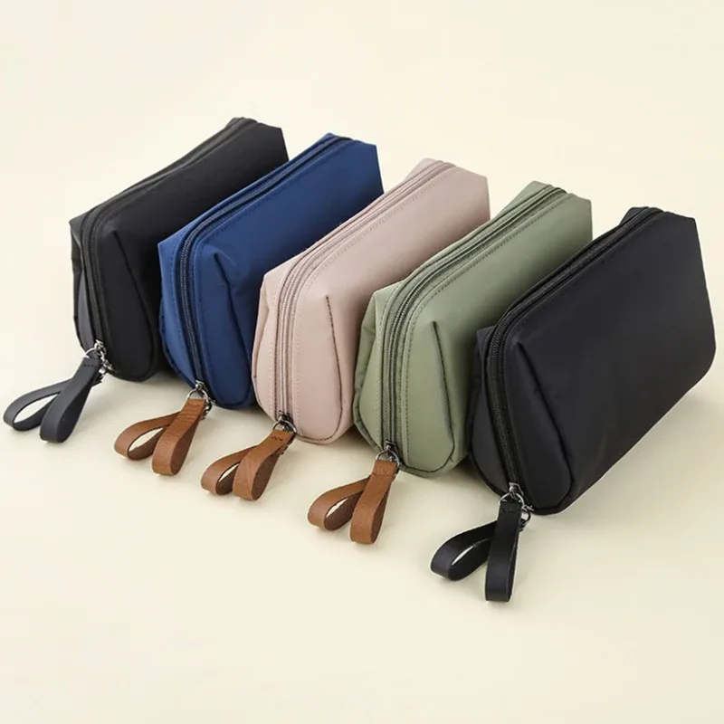 nouveauté sac cosmétique simple couleur unie pour femmes trousse de maquillage pochette trousse de toilette étanche maquillage sacs à main étui 2023