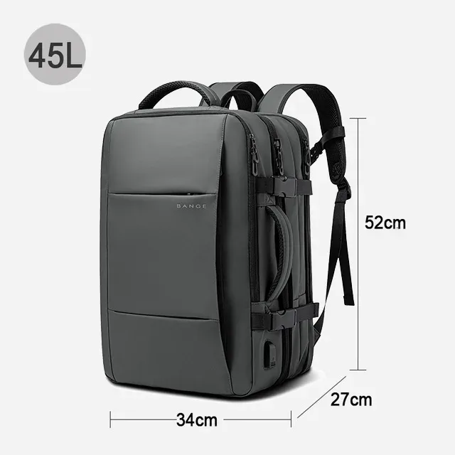 sac dos oxford univercite polyester noir bandes bleues poche latérale fermeture glissière sangles ergonomiques grande capacité extensible mode affaires étanche