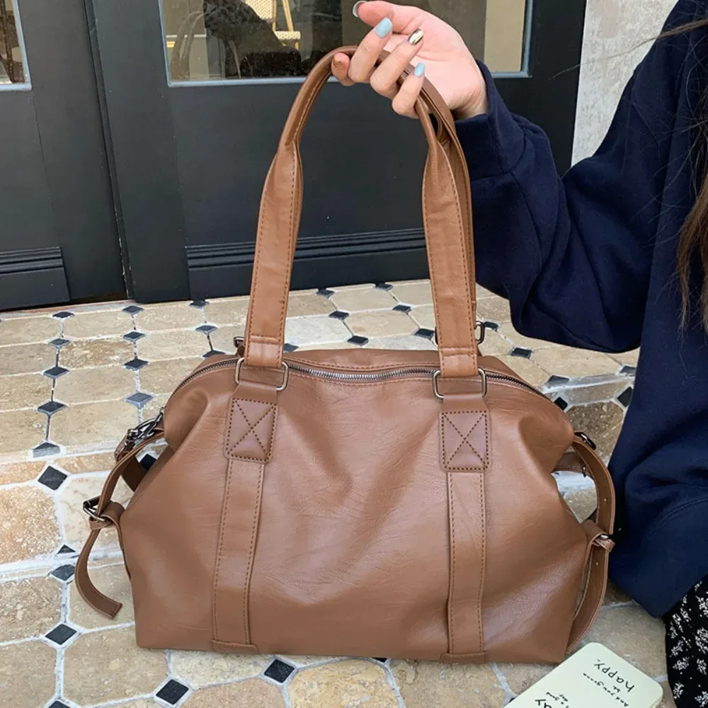 sac de voyage étanche à fermeture éclair, grande capacité, sac de sport en nylon, sac à bandoulière simple et décontracté pour garçons