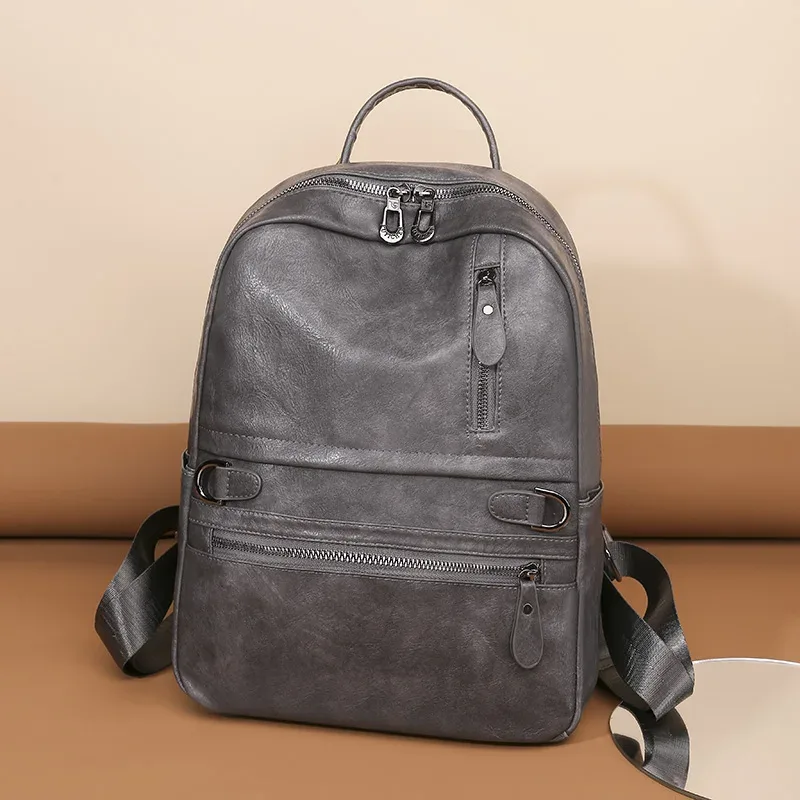 sacs de voyage multifonctionnels vintage pour femmes, sac à dos grande capacité, sac d'école étudiant, cartables en cuir de vachette de luxe pour femmes, nouveau