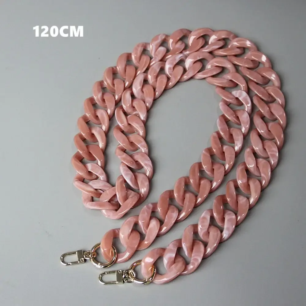 chaînes de sac en résine acrylique de luxe pour accessoires de sacs à main, ceintures, chaînes de sac à bandoulière et sangles de sac à main