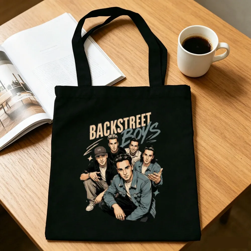 sac cabas backstreet boys, sac à bandoulière pliable, sac de shopping pour femme