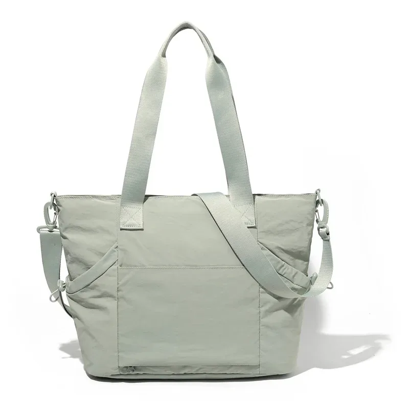 sac fourre-tout personnalisé imprimé image nom sac minimaliste femme grande capacité couleur unie sac fourre-tout en nylon en gros