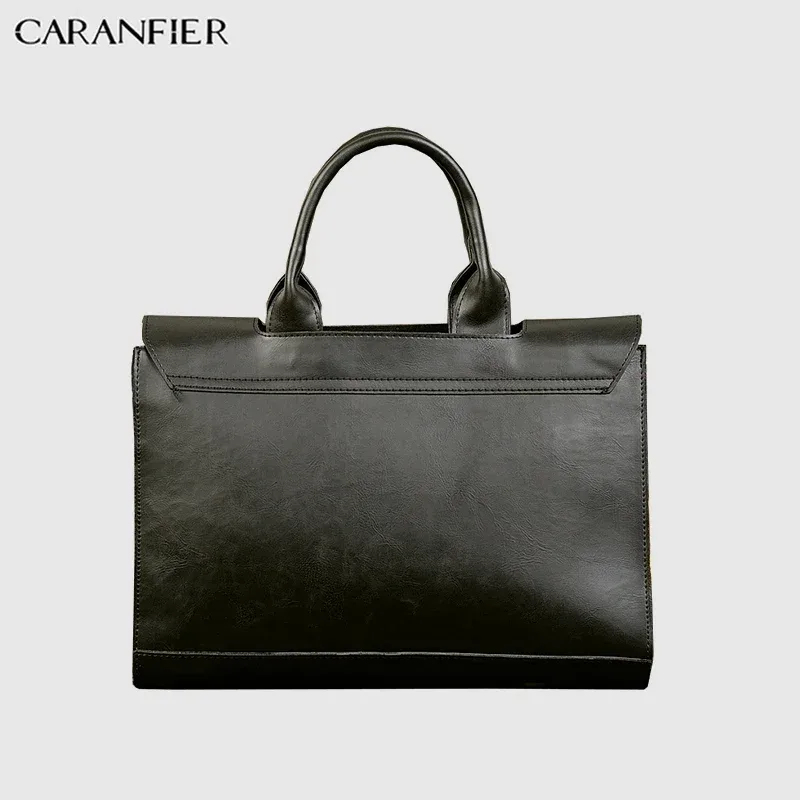 porte documents cuir pu marron blanc voyage bandoulière amovible sacoche ordinateur portable tripoises casual vintage business