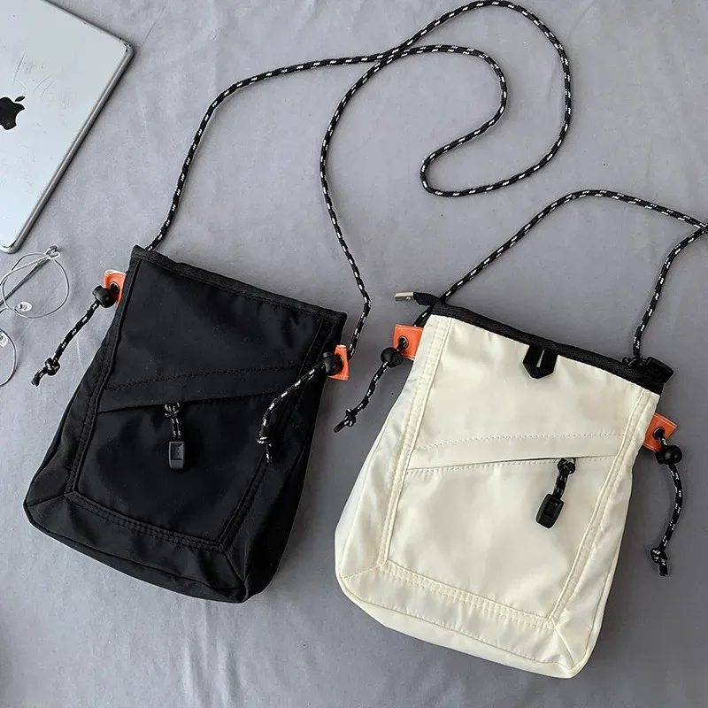 mini sac à bandoulière en nylon, petit portefeuille souple pour téléphone, sac à bandoulière multifonctionnel à sangle réglable, sac à main en toile