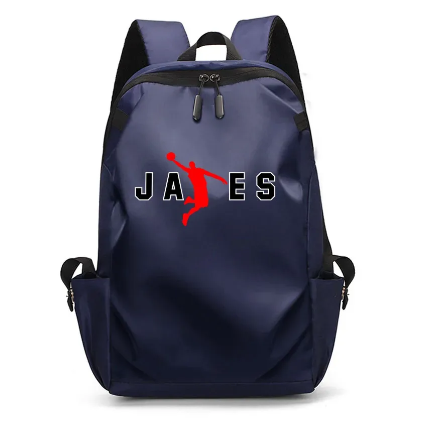 sac à dos en toile imprimée avec motif de lettre et numéro 23, sac d'école pour étudiants, sac à dos pour ordinateur portable, grande capacité, mode garçon et fille, albanes